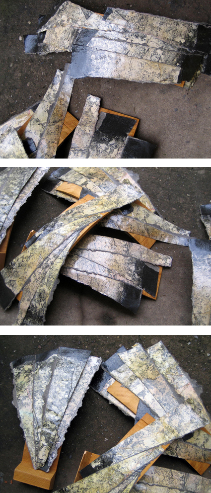 Objektgruppe ausgefächert und gelackt