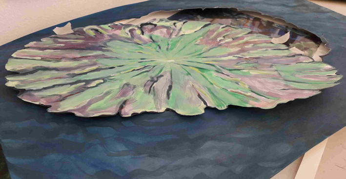 Lotusblatt ausgeschnitten